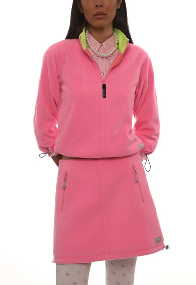 Sandy Liang POLAR FLEECE SKIRT IN PINK