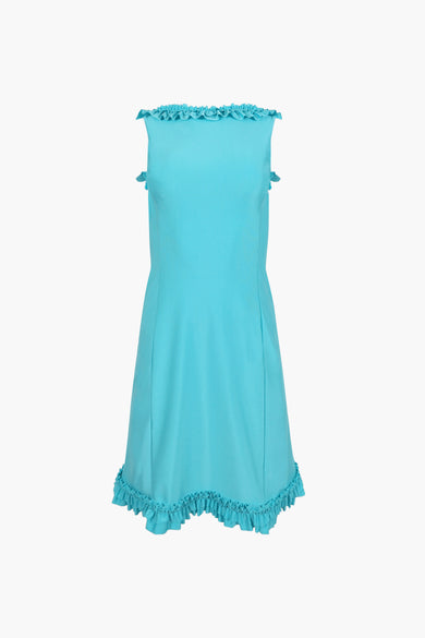 sandy liang PRIM DRESS IN AQUA