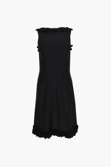 sandy liang PRIM DRESS IN BLACK