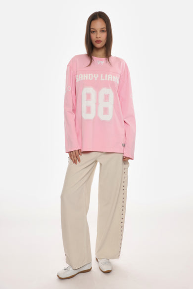Sandy Liang PRINCETON TOP IN PINK