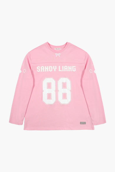sandy liang PRINCETON TOP IN PINK
