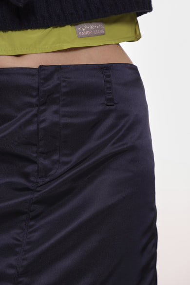 Sandy Liang RAVENNA SKIRT IN NAVY