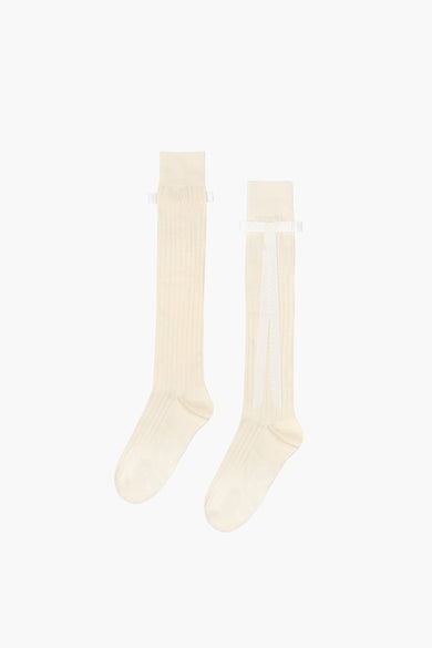 sandy liang RECITAL SOCKS IN ECRU