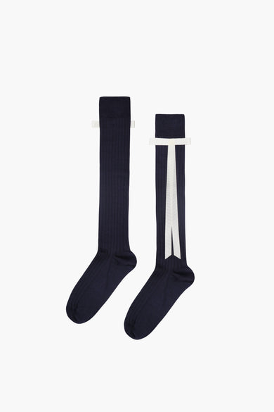 sandy liang RECITAL SOCKS IN NAVY