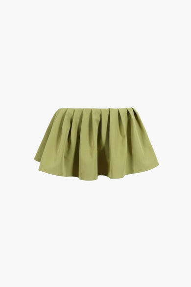 sandy liang THEO SKORT IN CHARTREUSE