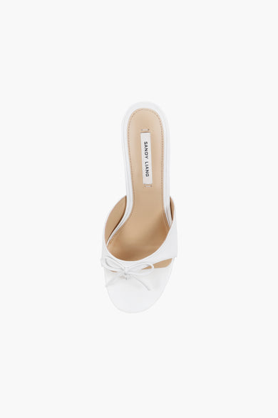 Sandy Liang THONG MULE 60 IN OPTIC WHITE NAPPA
