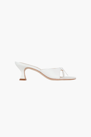 sandy liang THONG MULE 60 IN OPTIC WHITE NAPPA
