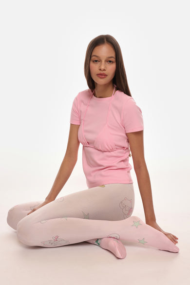 Sandy Liang TIGHTS IN PINK