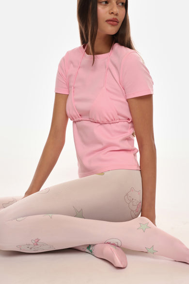 Sandy Liang TIGHTS IN PINK