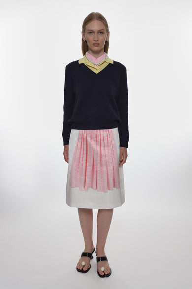 Sandy Liang WESLEY SWEATER IN NAVY