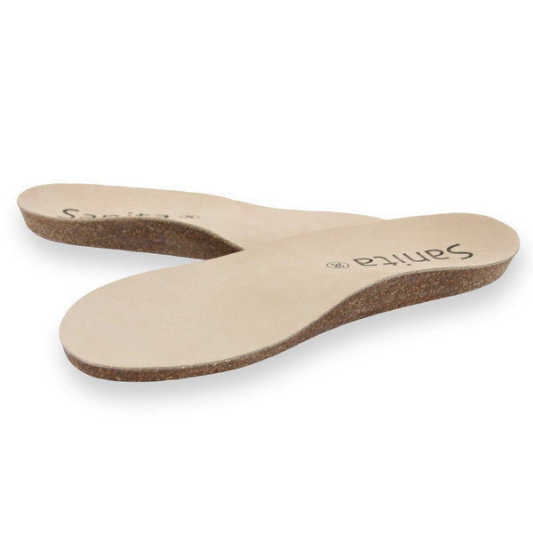 Sanita Leather Unisex Footbeds For Slippers In Beige