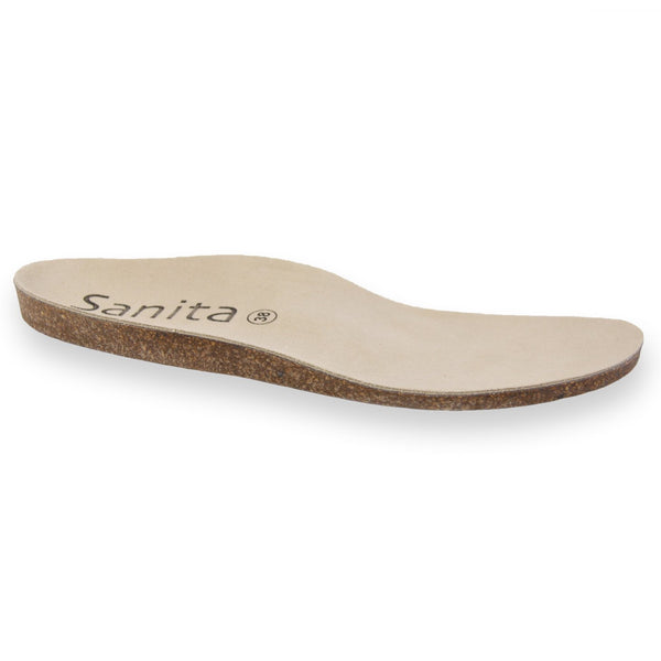 sanita Leather Unisex Footbeds for Slippers in Beige