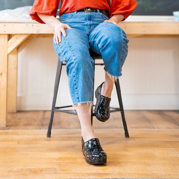 Sanita Misfit Women's Slip Resistant Clog In Silver