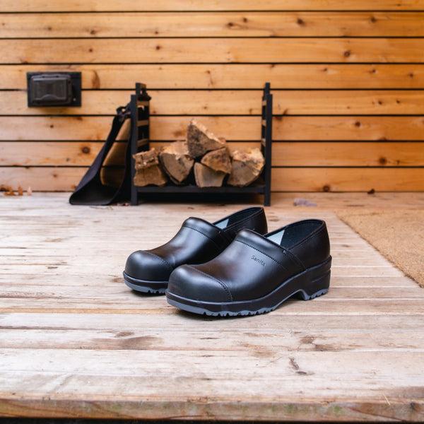 Sanita San Nitril Unisex Safety Steel Toe Clog In Black
