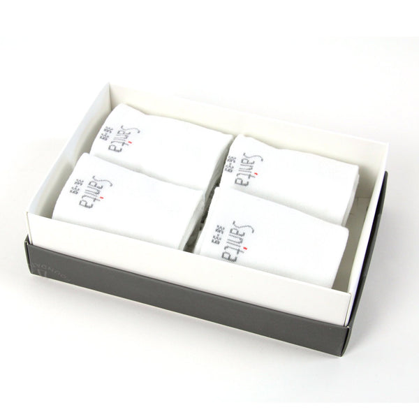 Sanita Bamboo Crew Socks 4-Pack Unisex In White