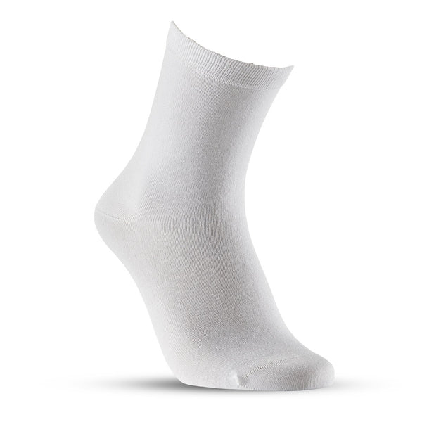 sanita Bamboo Crew Socks 4-Pack Unisex in White