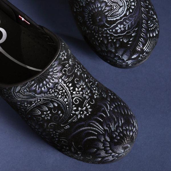 Sanita Boteh Women's Clog In Blue Paisley