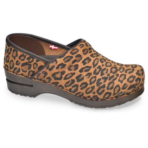 sanita Boteh Women's Clog in Cheetah
