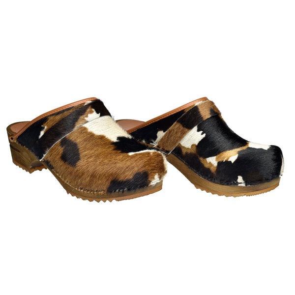 Sanita Caroline Women's Wood Clog In Cognac Cow