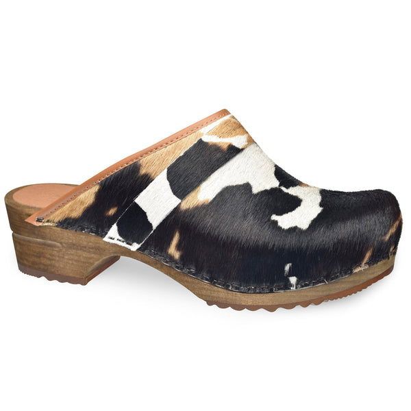 sanita Caroline Women's Wood Clog in Cognac Cow