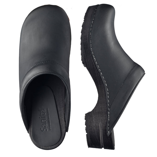 Sanita Chrissy Women's Wood Clog In Black