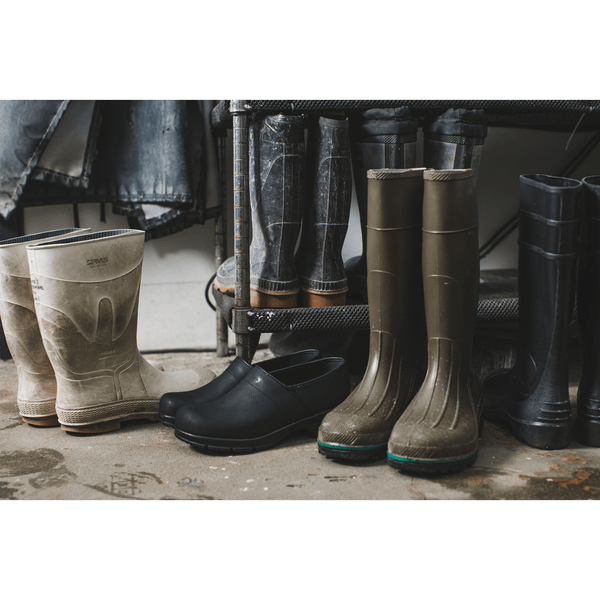 Sanita David PU Men's Safety Clog In Black