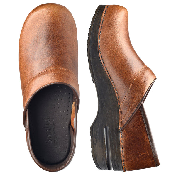 Sanita Errol Women's Clog In Cognac