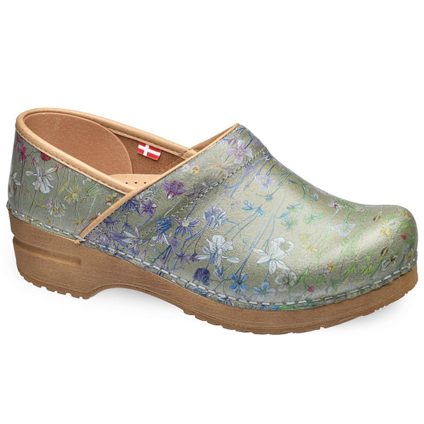 sanita Fuchsia Women's Clog in Sage