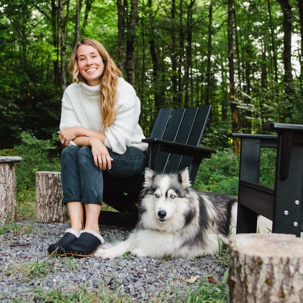 Sanita Hese Women's Wood Clog In Black