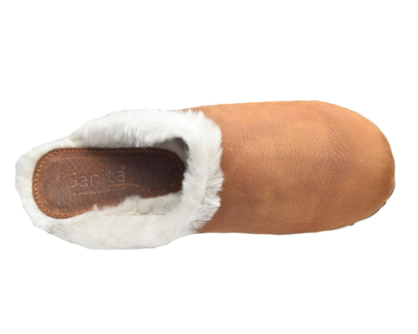 Sanita Hese Women's Wood Clog In Chestnut