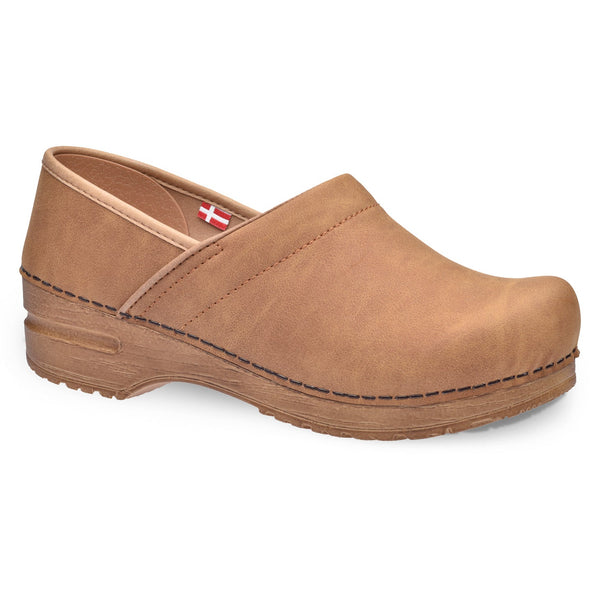 sanita Hinsdale Women's Vegan Clog in Cognac