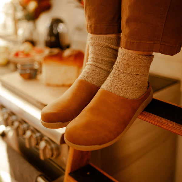 Sanita Holsted Unisex Mule Slipper In Cognac