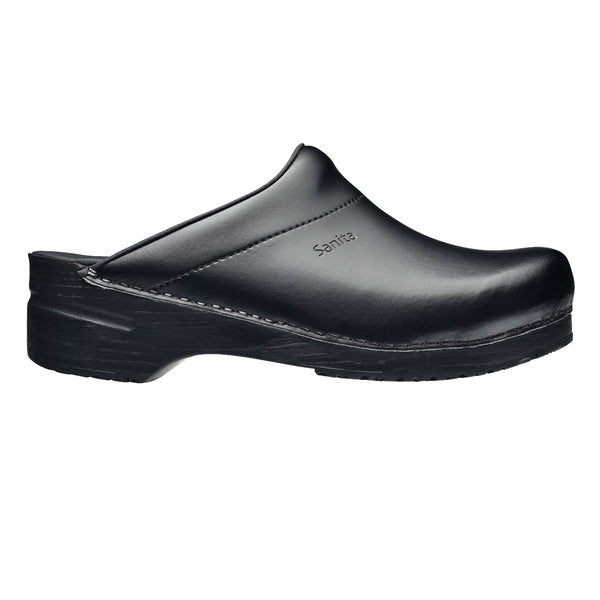 sanita Karl PU Men's Clog in Black
