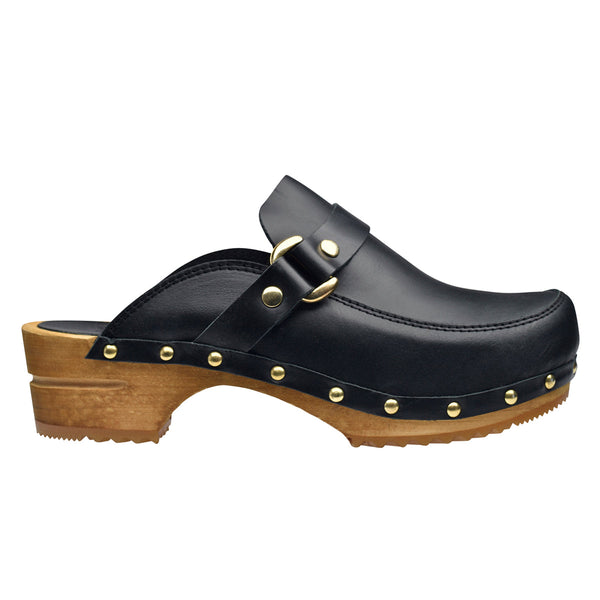 Sanita Lillen Women's Wood Clog In Black