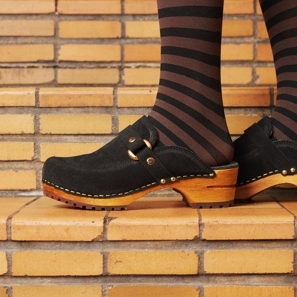 Sanita Lissy Women's Wood Clog In Black