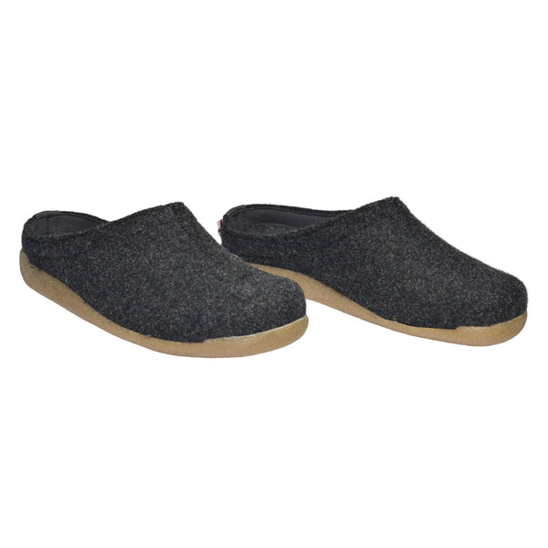 Sanita Lodge Slide Unisex Slipper In Charcoal