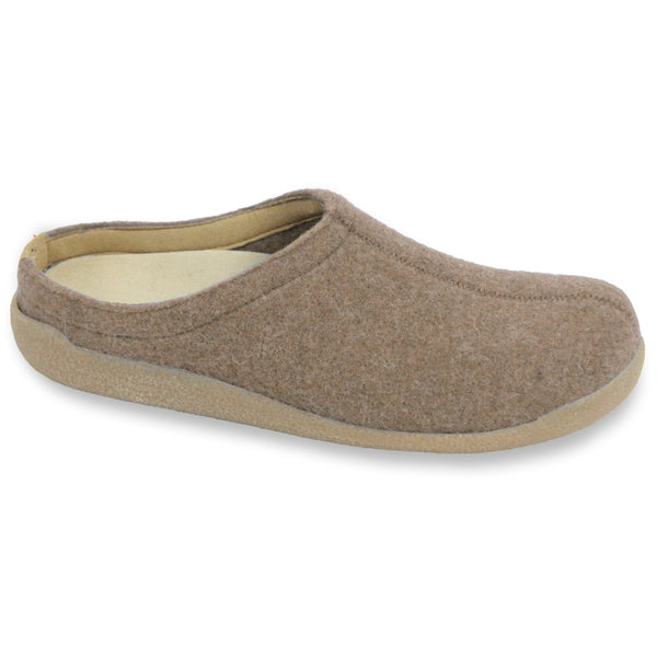sanita Lodge Slide Unisex Slipper in Stone