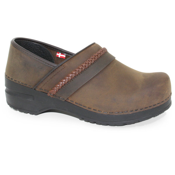 sanita Lorette Women's Clog in Antique Brown