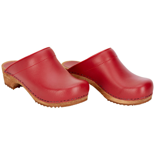 Sanita Lotte Women's Wood Clog In Red