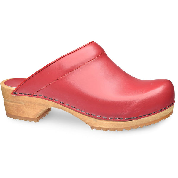 sanita Lotte Women's Wood Clog in Red
