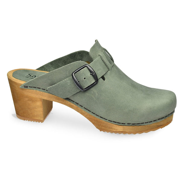 sanita Malulo Women's Wood Mule in Khaki