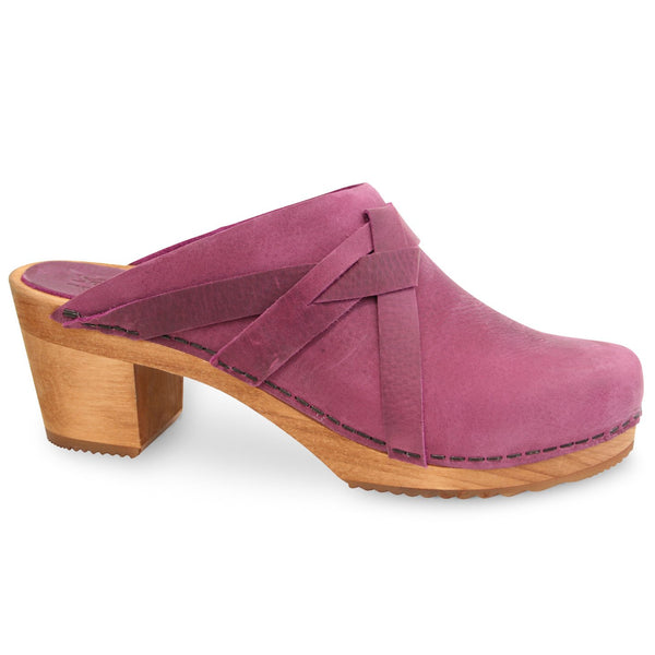 sanita Manuella Women's Wood Mule in Pink