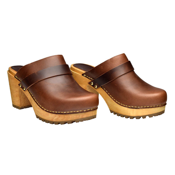 Sanita Peleni Women's Wood Clog In Brown