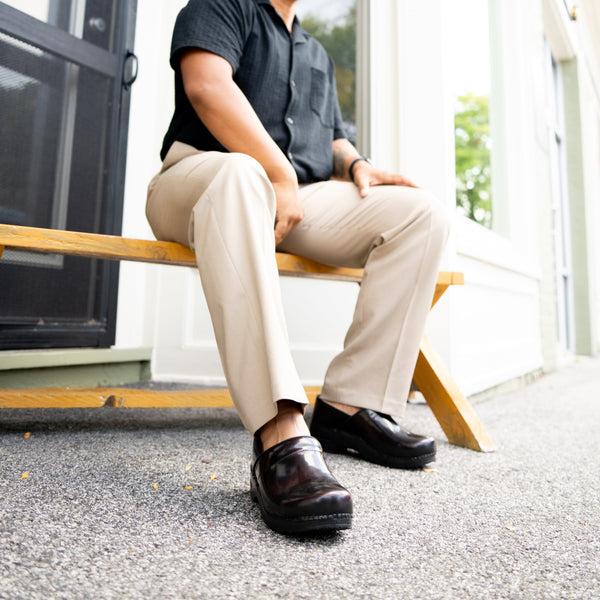 Sanita Pro. Cabrio Men's Clog In Bordeaux