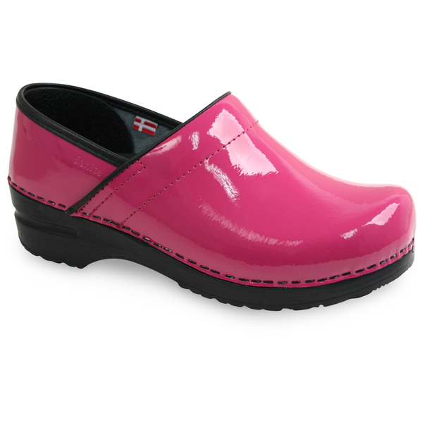 sanita Pro. Patent Women's Clog in Fuchsia