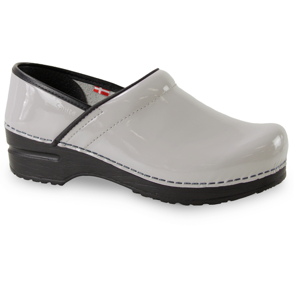 sanita Pro. Patent Women's Clog in Light Grey