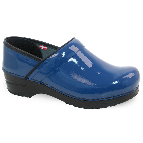 sanita Pro. Patent Women's Clog in Navy