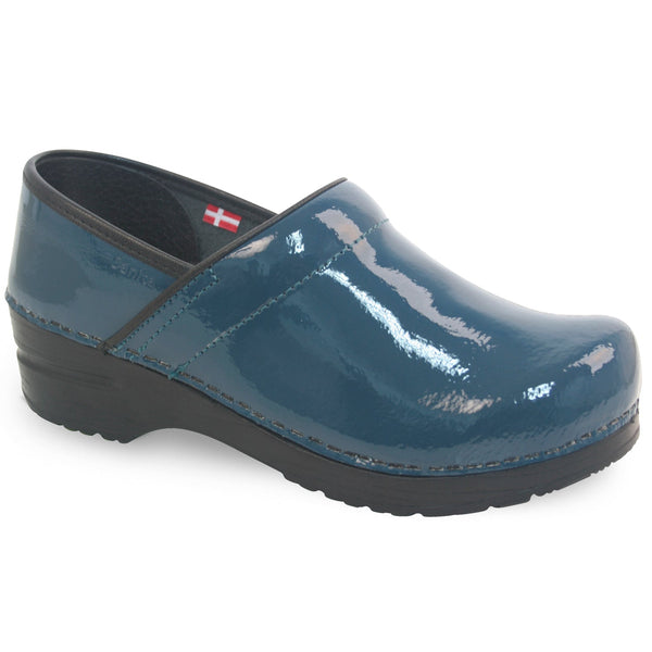 sanita Pro. Patent Women's Clog in Petrol