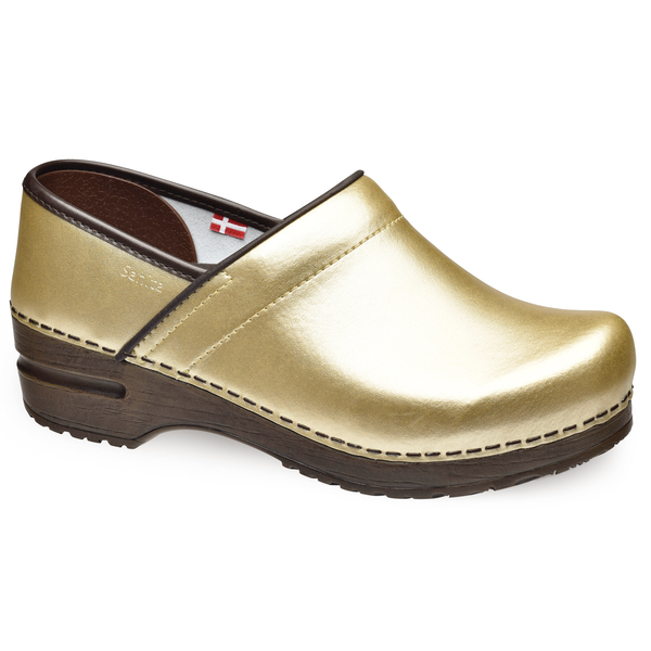 sanita Pro. PU Women's Clog in Gold