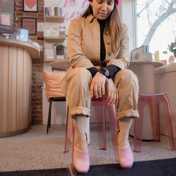 Sanita Pro. PU Women's Clog In Pink